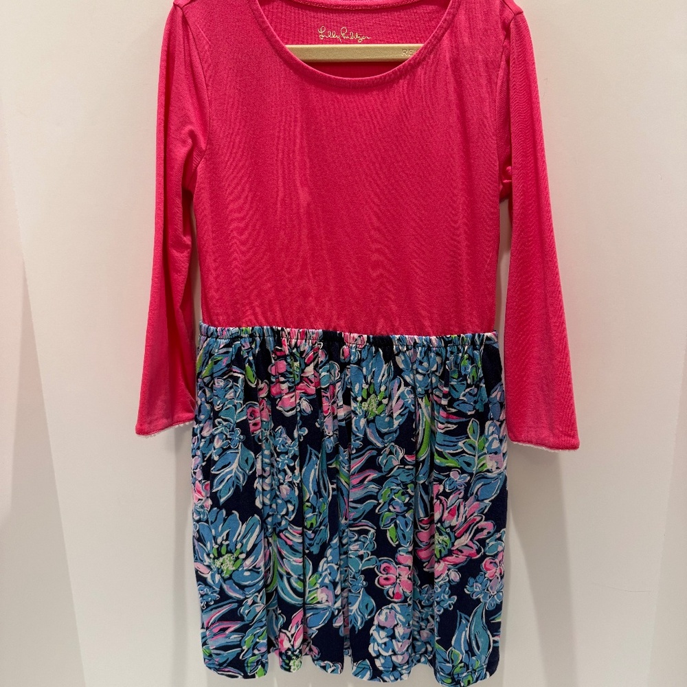 Girls Lilly Pulitzer Long Sleeve Knit Dress Size M (6-7)